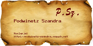 Podwinetz Szandra névjegykártya
